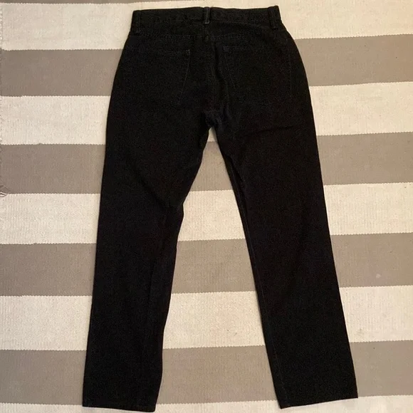 Gap Jeans Mens 29x30 Mid-Rise Straight Leg 5-Pocket Zip Dark Wash Black Denim - Picture 6 of 7